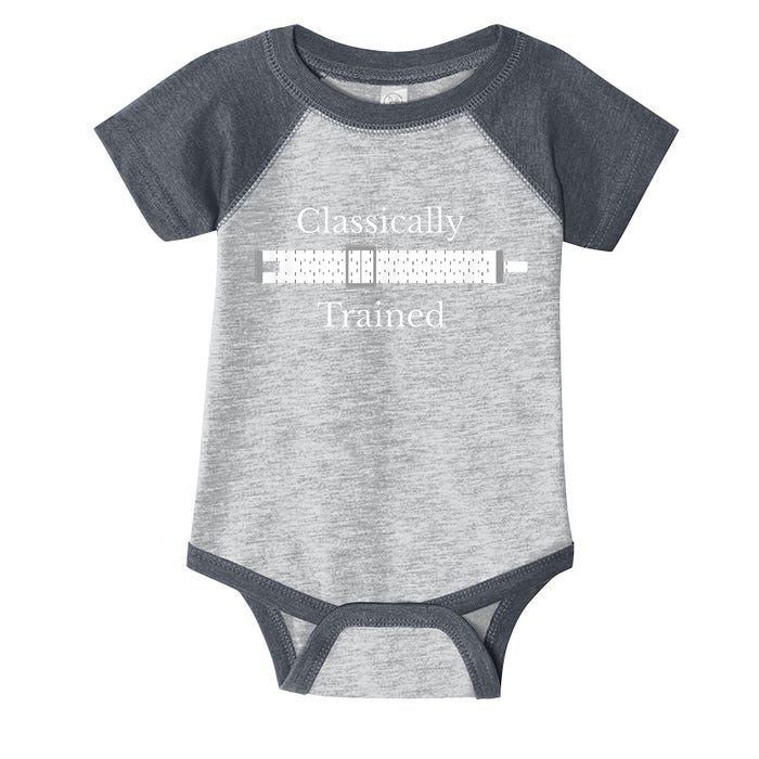 Classically Trained Slide Rule Mechanical Analog Calculator Infant Baby Jersey Bodysuit