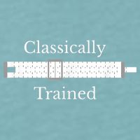 Classically Trained Slide Rule Mechanical Analog Calculator Sueded Cloud Jersey T-Shirt