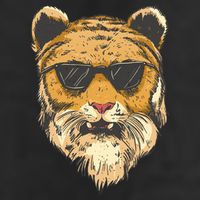 Cool Tiger Sunglasses Retro Adult Drive Performance Visor