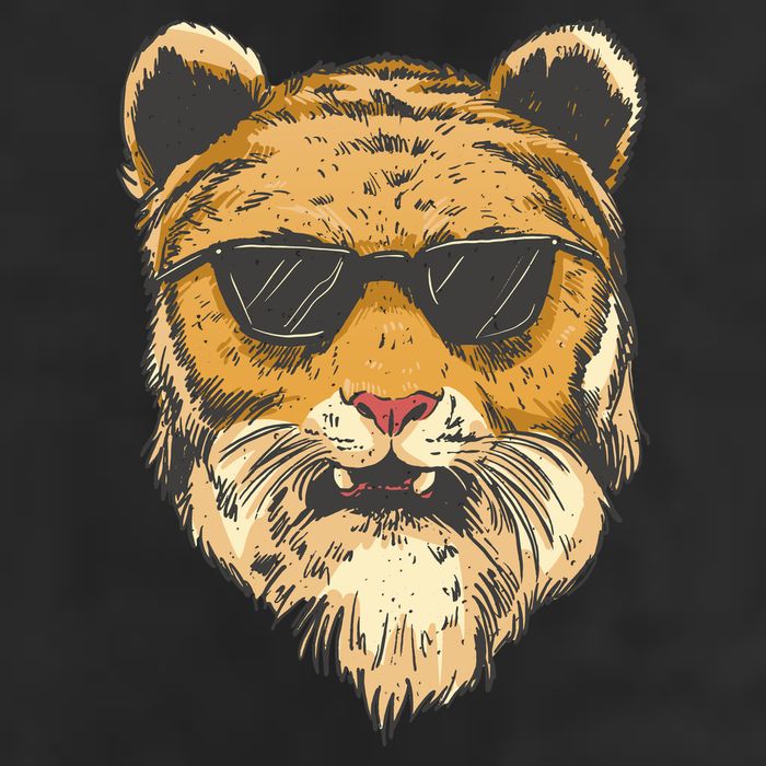 Cool Tiger Sunglasses Retro Adult Drive Performance Visor