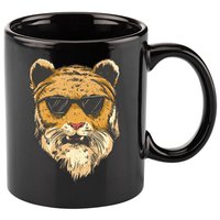 Cool Tiger Sunglasses Retro 11oz C Handle Ceramic Mug