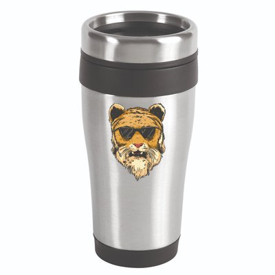 Cool Tiger Sunglasses Retro 16oz Travel Tumbler