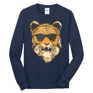 Cool Tiger Sunglasses Retro Tall Long Sleeve T-Shirt