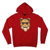 Cool Tiger Sunglasses Retro Hoodie