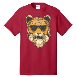 Cool Tiger Sunglasses Retro Tall T-Shirt