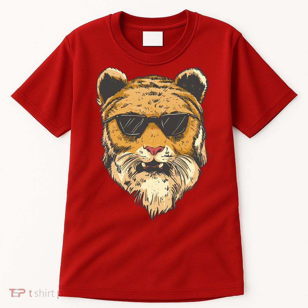 Cool Tiger Sunglasses Retro Tall T-Shirt