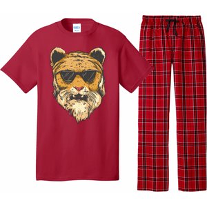 Cool Tiger Sunglasses Retro Pajama Set