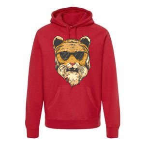 Cool Tiger Sunglasses Retro Premium Hoodie