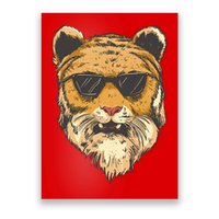 Cool Tiger Sunglasses Retro Poster