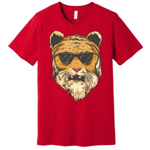 Cool Tiger Sunglasses Retro Premium T-Shirt