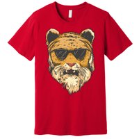 Cool Tiger Sunglasses Retro Premium T-Shirt