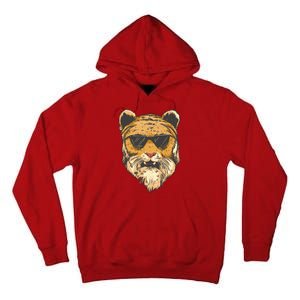 Cool Tiger Sunglasses Retro Tall Hoodie