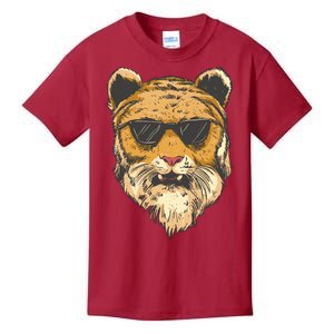 Cool Tiger Sunglasses Retro Kids T-Shirt