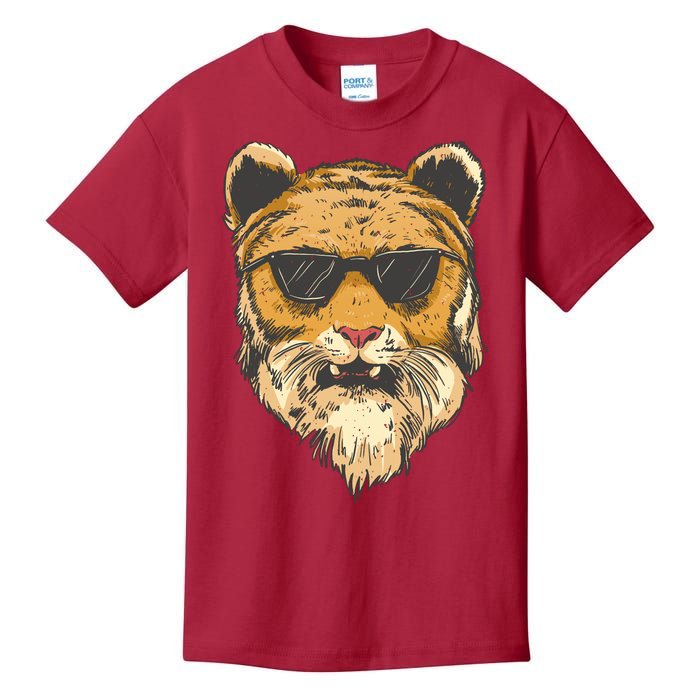 Cool Tiger Sunglasses Retro Kids T-Shirt