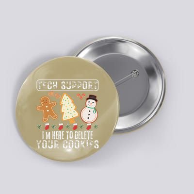 Christmas Tech Support Here To Delete Cookies Xmas Button