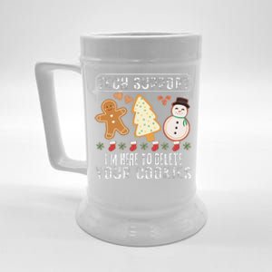 Christmas Tech Support Here To Delete Cookies Xmas Beer Stein