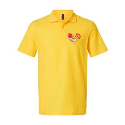 Cute Teacher School Tools Heart Polo