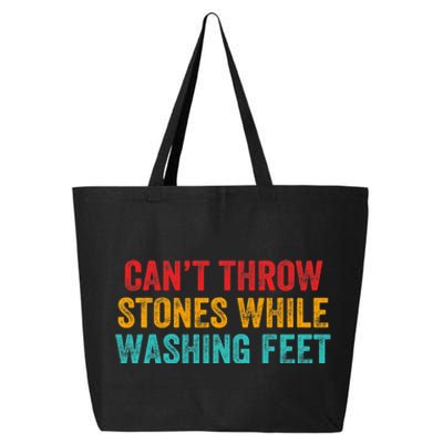 Can't Throw Stones While Washing Feet Funny Design 25L Jumbo Tote