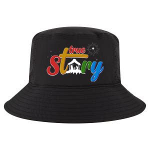 Christmas True Story Christian Nativity Scene Cool Comfort Performance Bucket Hat