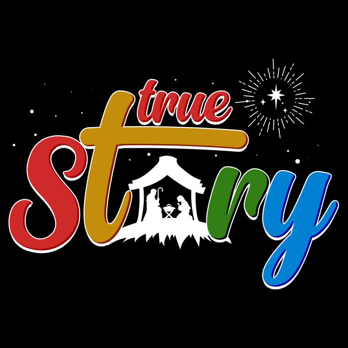 Christmas True Story Christian Nativity Scene Cooling Performance Crew T-Shirt