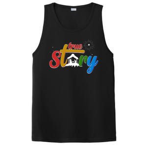 Christmas True Story Christian Nativity Scene PosiCharge Competitor Tank