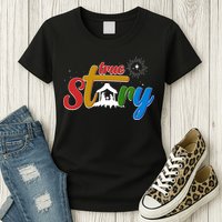 Christmas True Story Christian Nativity Scene Womens T-Shirt