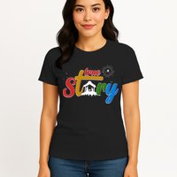 Christmas True Story Christian Nativity Scene Womens T-Shirt