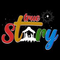 Christmas True Story Christian Nativity Scene Zip Tote Bag