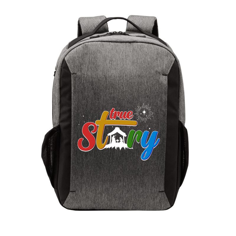 Christmas True Story Christian Nativity Scene Vector Backpack