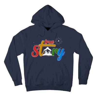 Christmas True Story Christian Nativity Scene Tall Hoodie