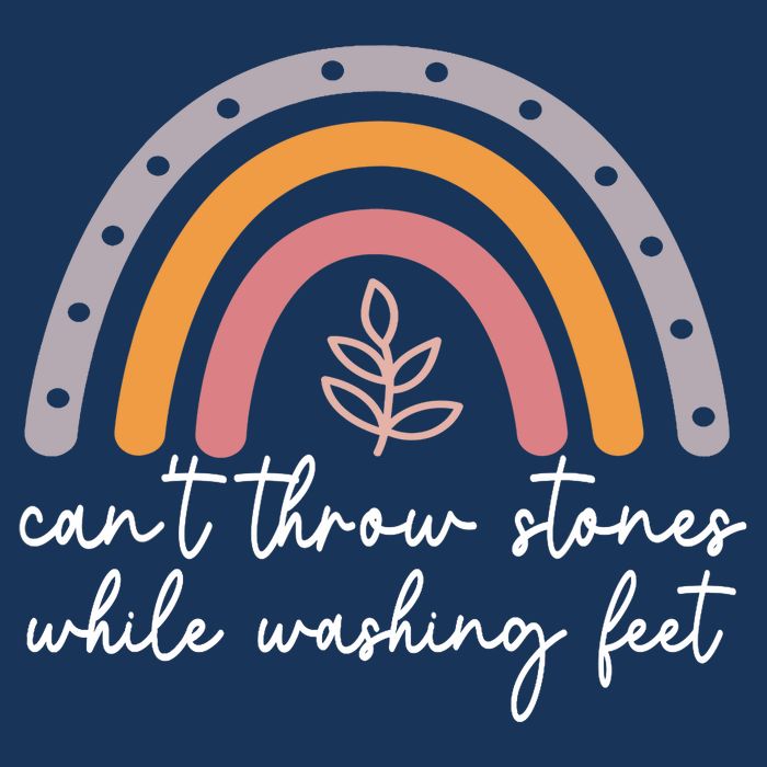 Can't Throw Stones While Washing Feet Cooling Performance Crew T-Shirt
