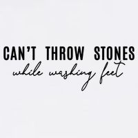 Can't Throw Stones While Washing Feet Trending Cooling Performance Crew T-Shirt