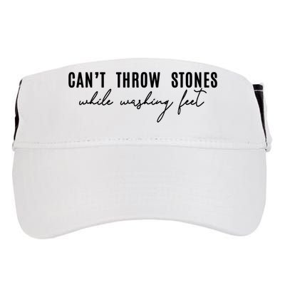 Can't Throw Stones While Washing Feet Trending Adult Drive Performance Visor