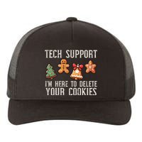 Christmas Tech Support Here To Delete Cookies Xmas Yupoong Adult 5-Panel Trucker Hat