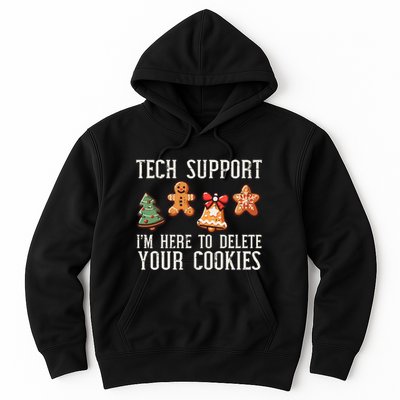 Christmas Tech Support Here To Delete Cookies Xmas Hoodie