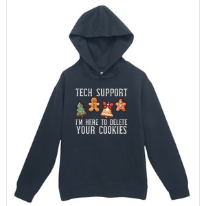 Christmas Tech Support Here To Delete Cookies Xmas Urban Pullover Hoodie