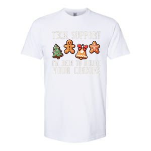 Christmas Tech Support Here To Delete Cookies Xmas Softstyle CVC T-Shirt