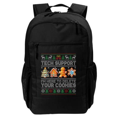 Christmas Tech Support Here To Delete Cookies Xmas(2) Daily Commute Backpack