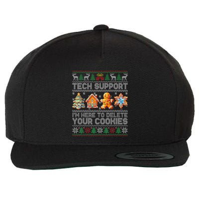Christmas Tech Support Here To Delete Cookies Xmas(2) Wool Snapback Cap