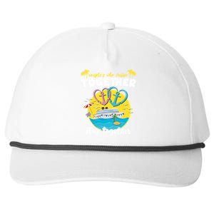 Cruising Together Ship Husband Wife Couple Cruise Gift Snapback Five-Panel Rope Hat