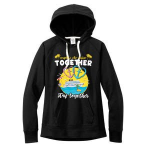 Cruising Together Ship Husband Wife Couple Cruise Gift Women's Fleece Hoodie