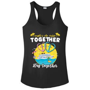 Cruising Together Ship Husband Wife Couple Cruise Gift Ladies PosiCharge Competitor Racerback Tank