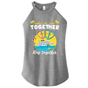 Cruising Together Ship Husband Wife Couple Cruise Gift Women's Perfect Tri Rocker Tank