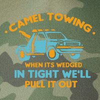 Camel Towing Successfully Pulling Out Tow Truck Legacy Tie Dye Trucker Hat