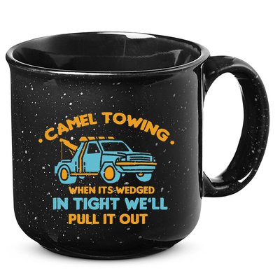 Camel Towing Successfully Pulling Out Tow Truck 15oz Campfire Ceramic Mug