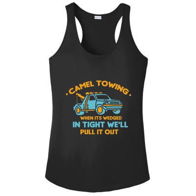Camel Towing Successfully Pulling Out Tow Truck Ladies PosiCharge Competitor Racerback Tank