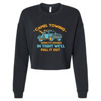 Camel Towing Successfully Pulling Out Tow Truck Cropped Pullover Crew