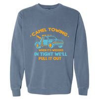 Camel Towing Successfully Pulling Out Tow Truck Garment-Dyed Sweatshirt