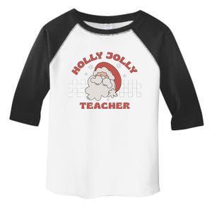 Christmas Teacher Santa Holly Xmas Jolly Teacher Christmas Toddler Fine Jersey T-Shirt