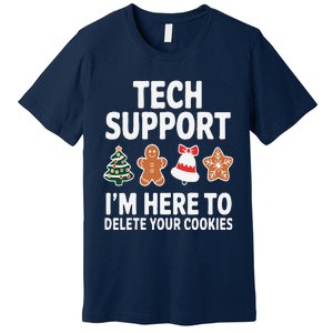 Christmas Tech Support Here To Delete Cookies Xmas Premium T-Shirt